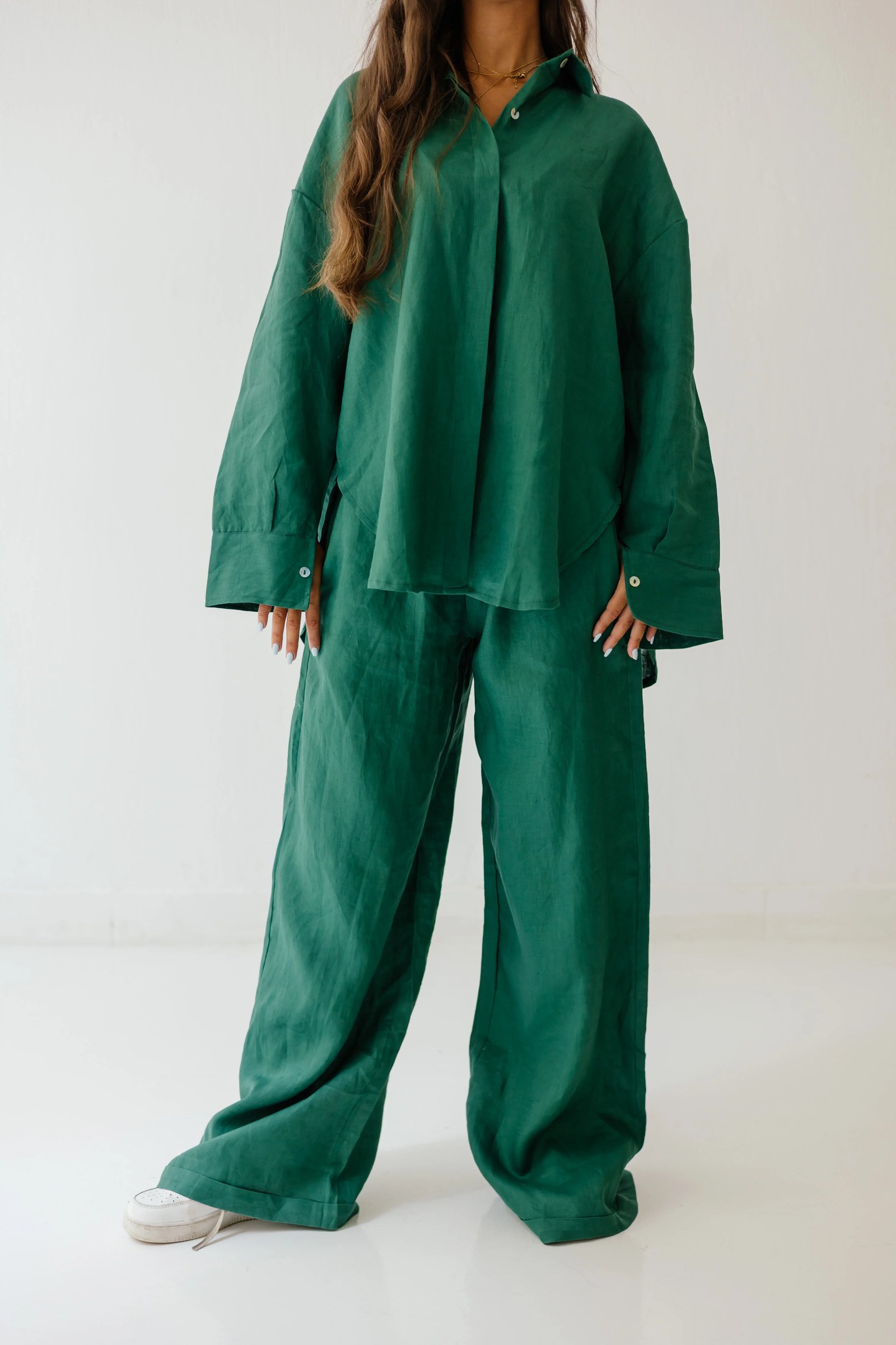 Basic Pant In Dark-green
