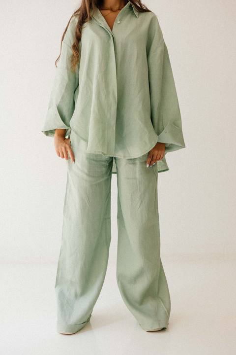 Basic Pant In Mint