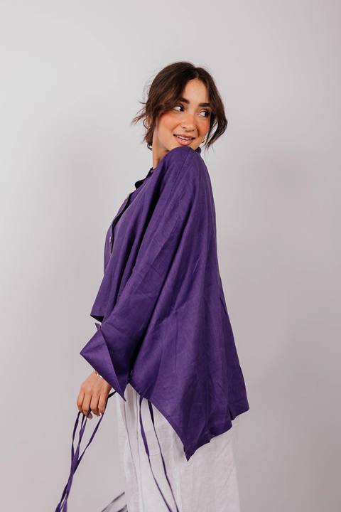 Fringes Shirt In Light purple