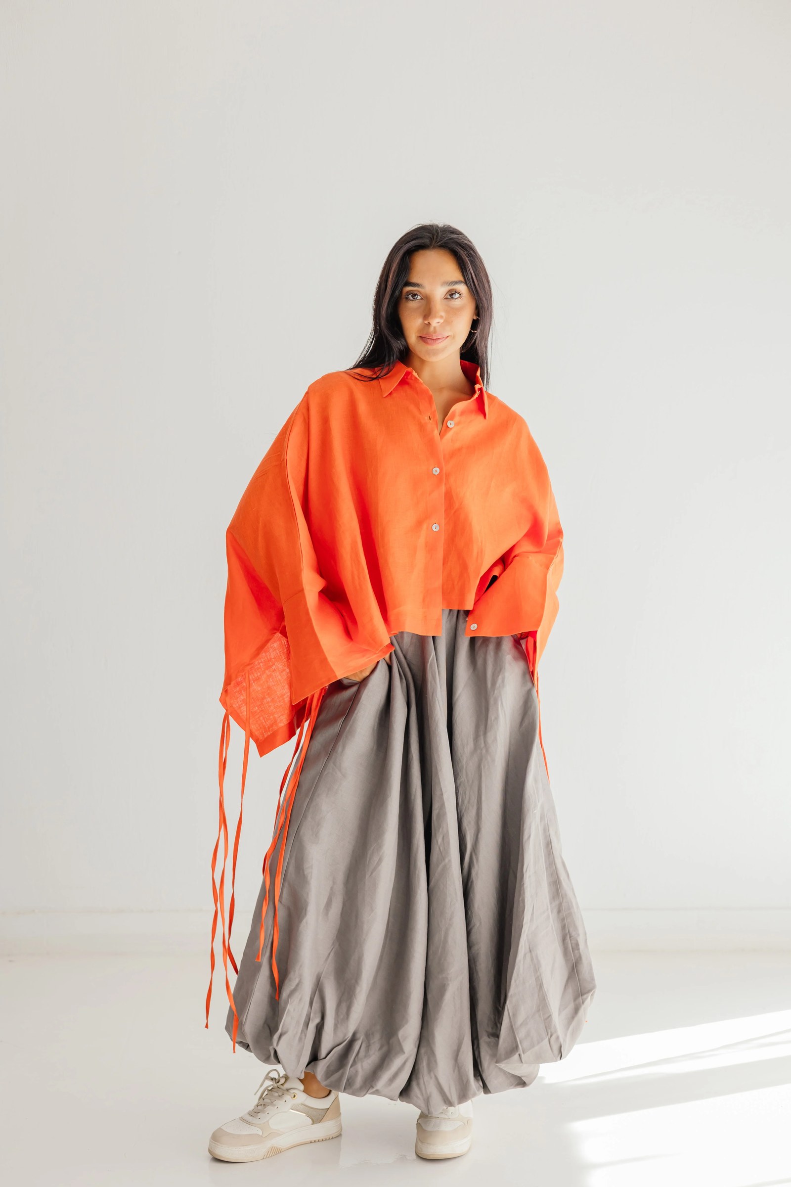 Balloon Skirt In Grey