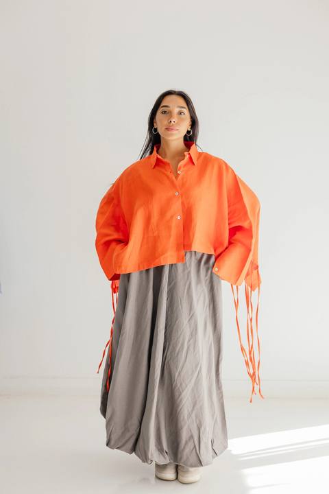 Balloon Skirt In Grey