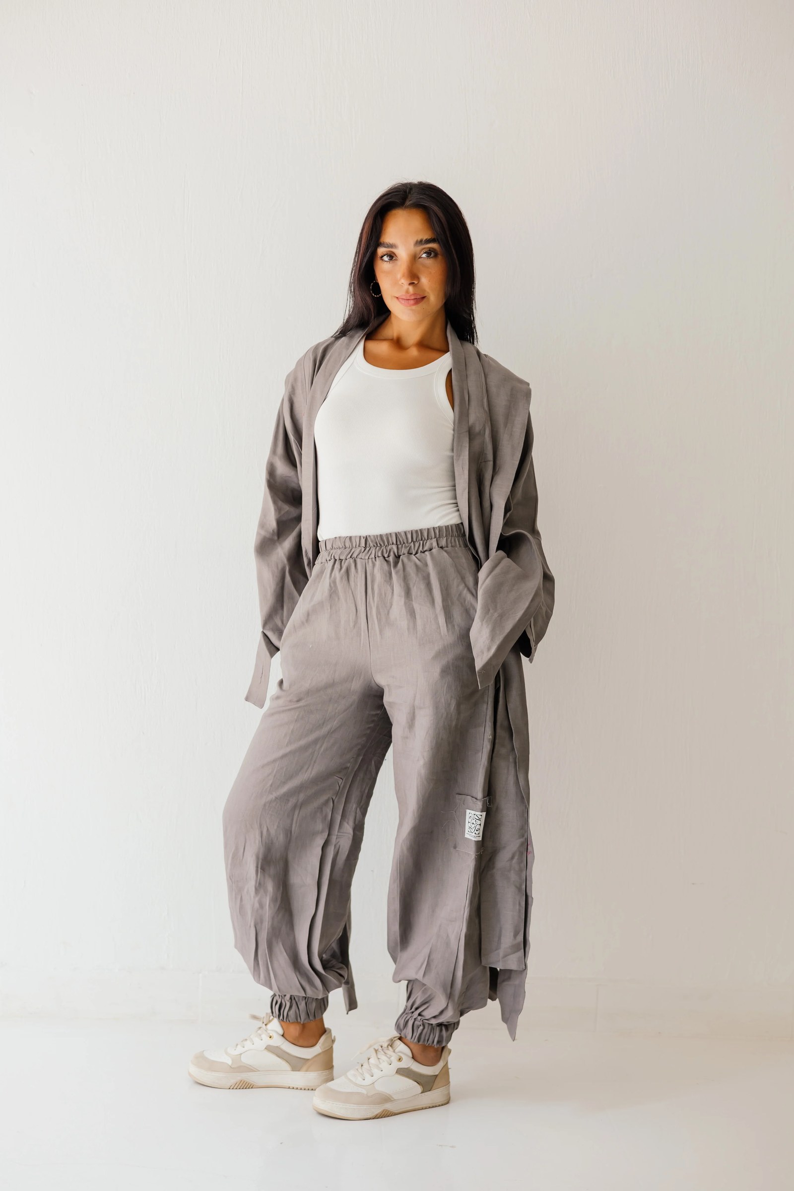 Elastic Pant In Grey