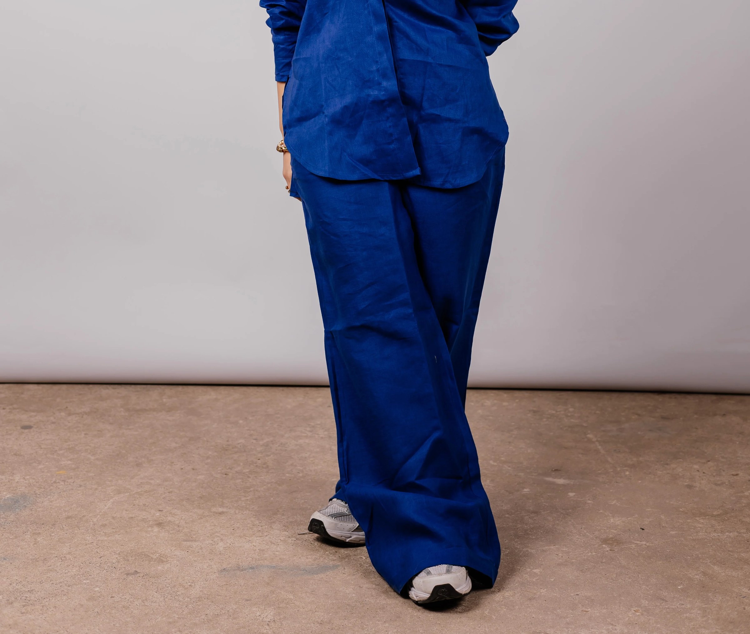 Basic Pant In Royal-blue