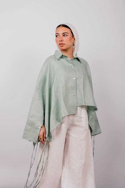 Fringes Shirt In Mint