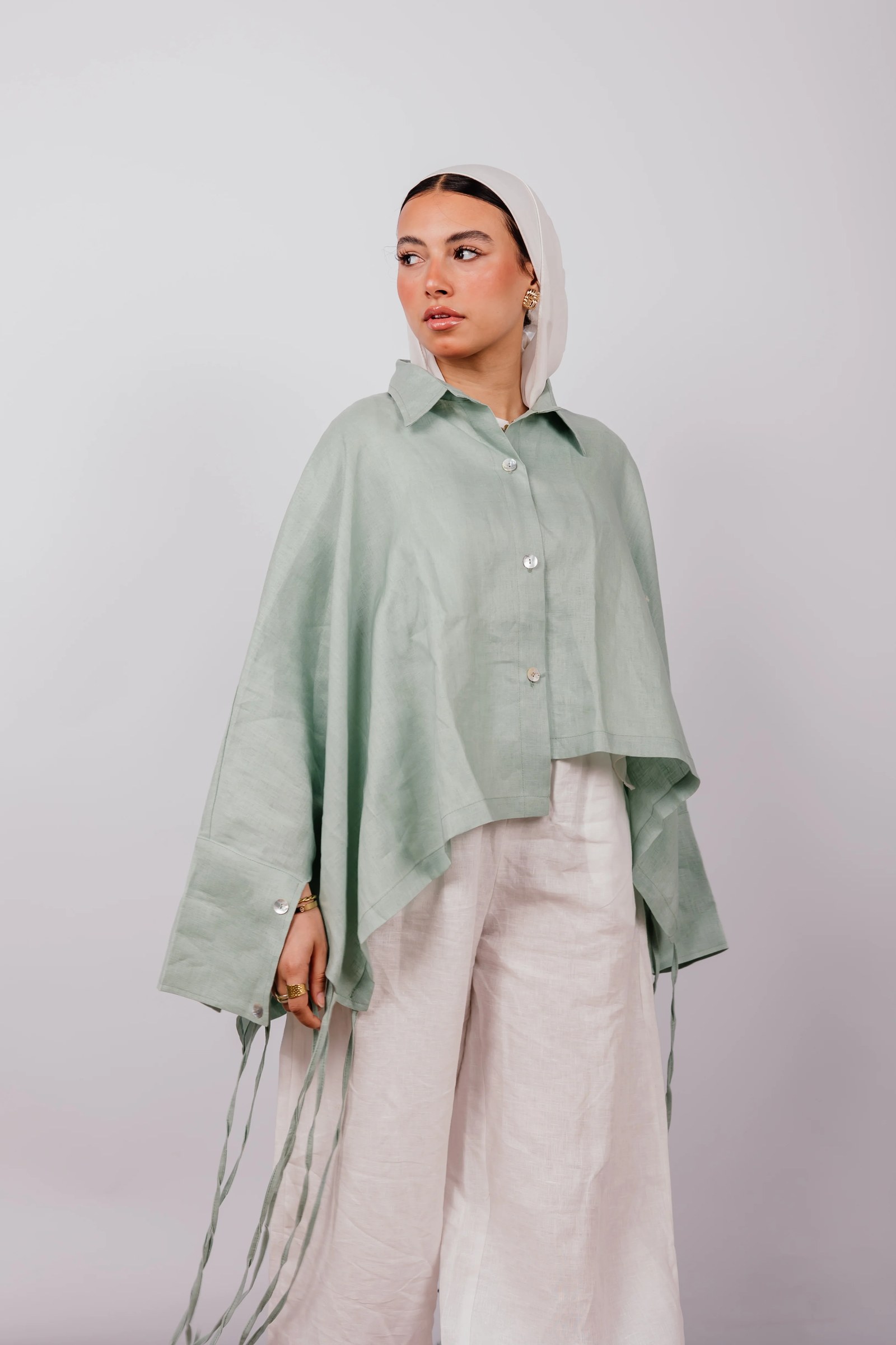Fringes Shirt In Mint