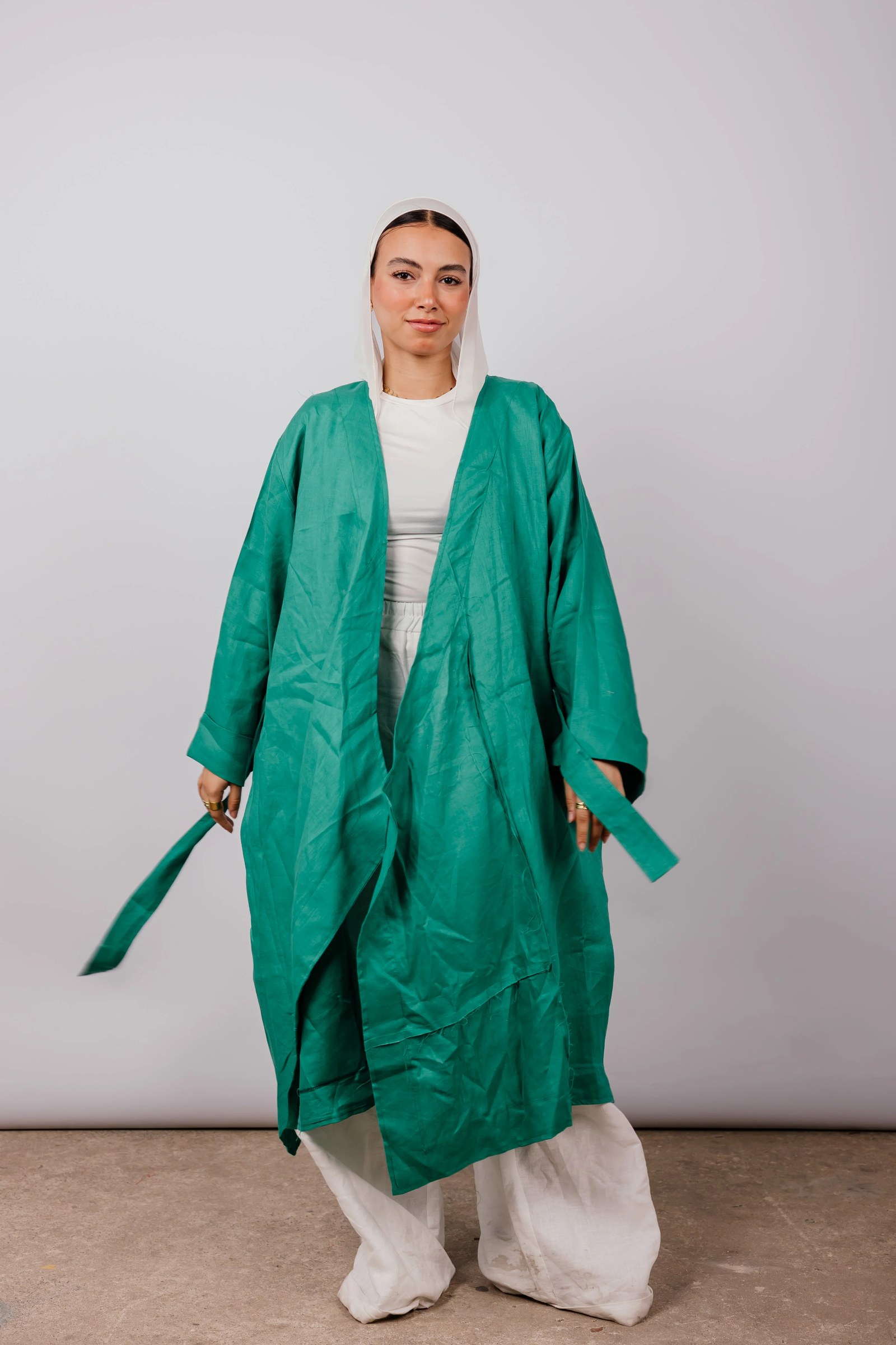 Basic Kimono In Green