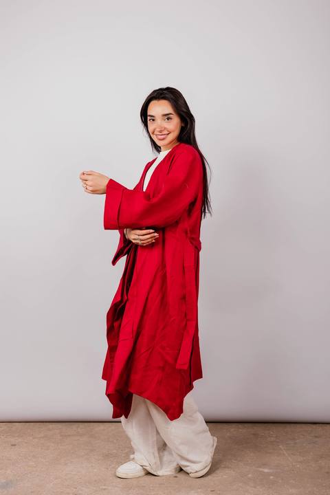 Basic Kimono In Red