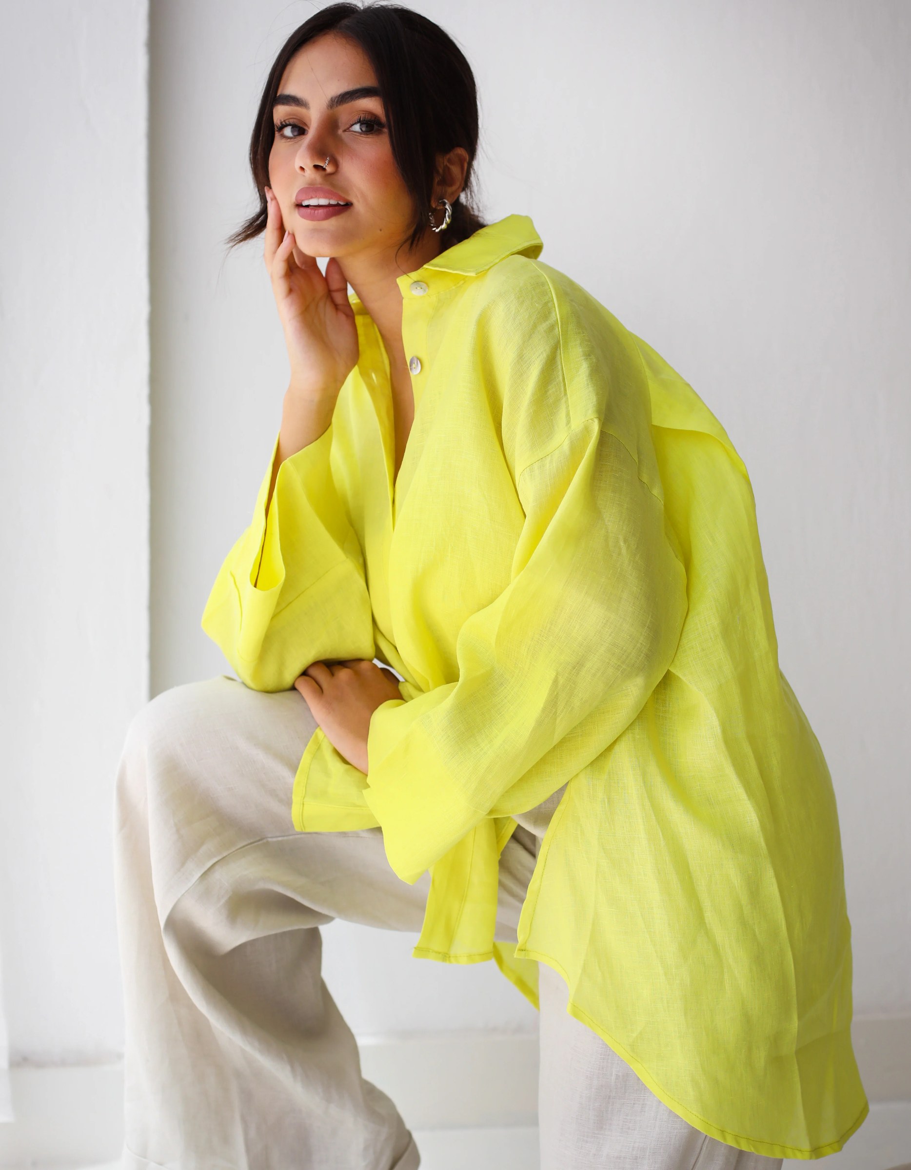 Basic Shirt In Yellow