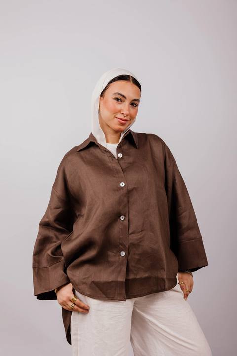 Basic Shirt In Brown