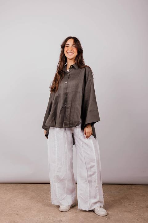 Basic Shirt In Dark-grey