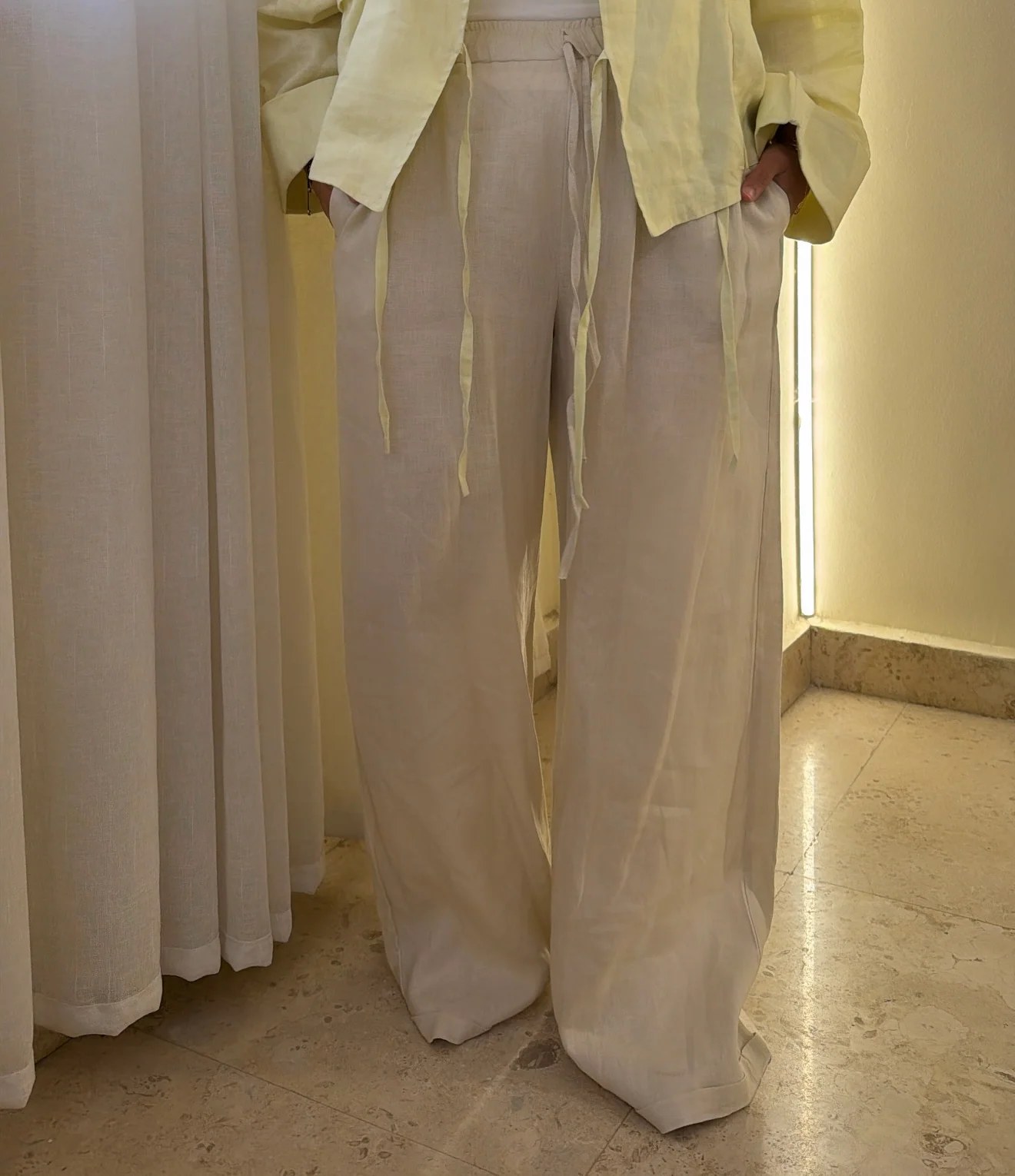 Basic Pant In Creamy