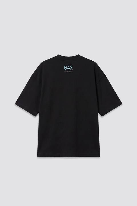 04X Oversized Black Stories T-Shirt