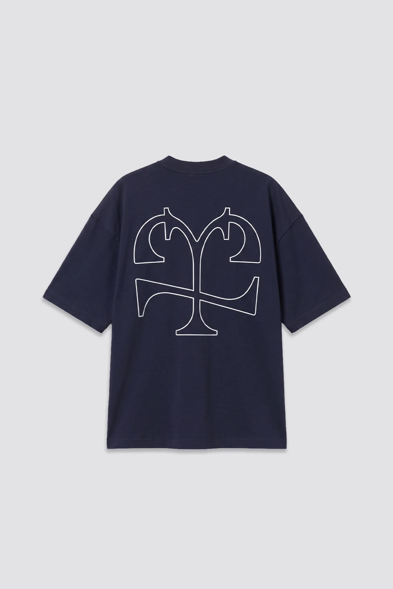 04X Oversized Navy Written IN Time T-Shirt