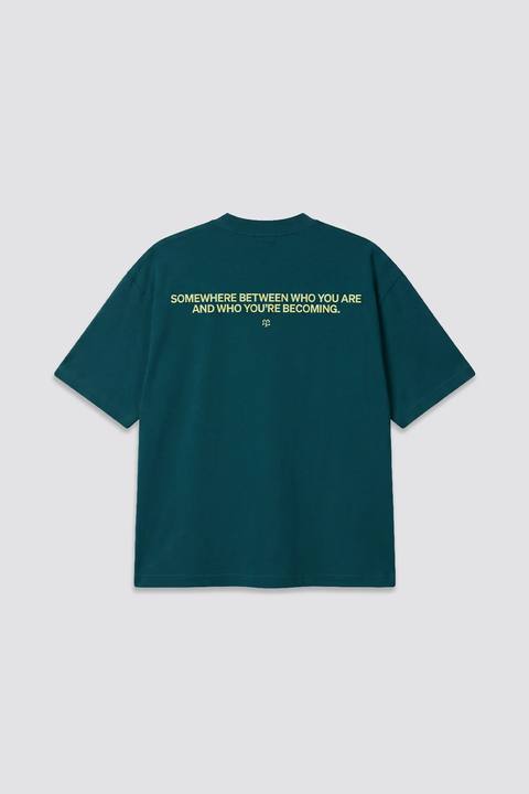 04X Oversized Some Where Teal T-Shirt