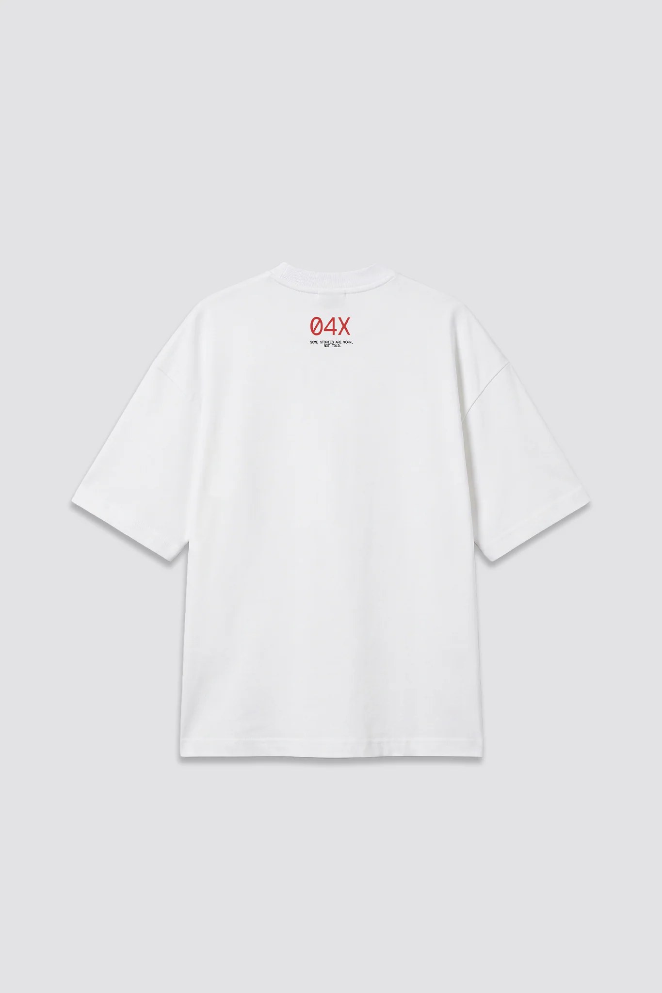 04X Oversized White Stories T-Shirt