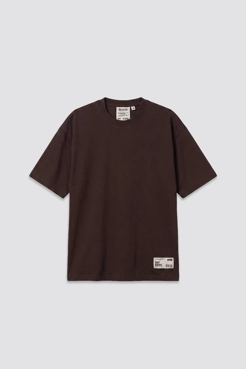 01E Oversized Core Brown T-Shirt