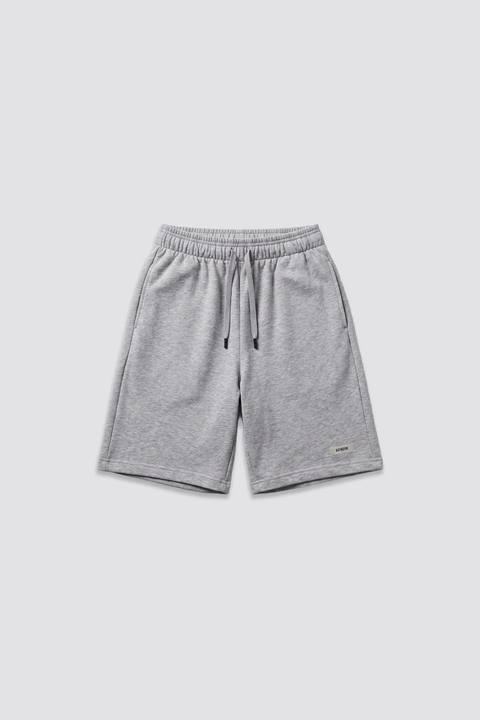 0IE Relaxed Grey Long Sweatshorts