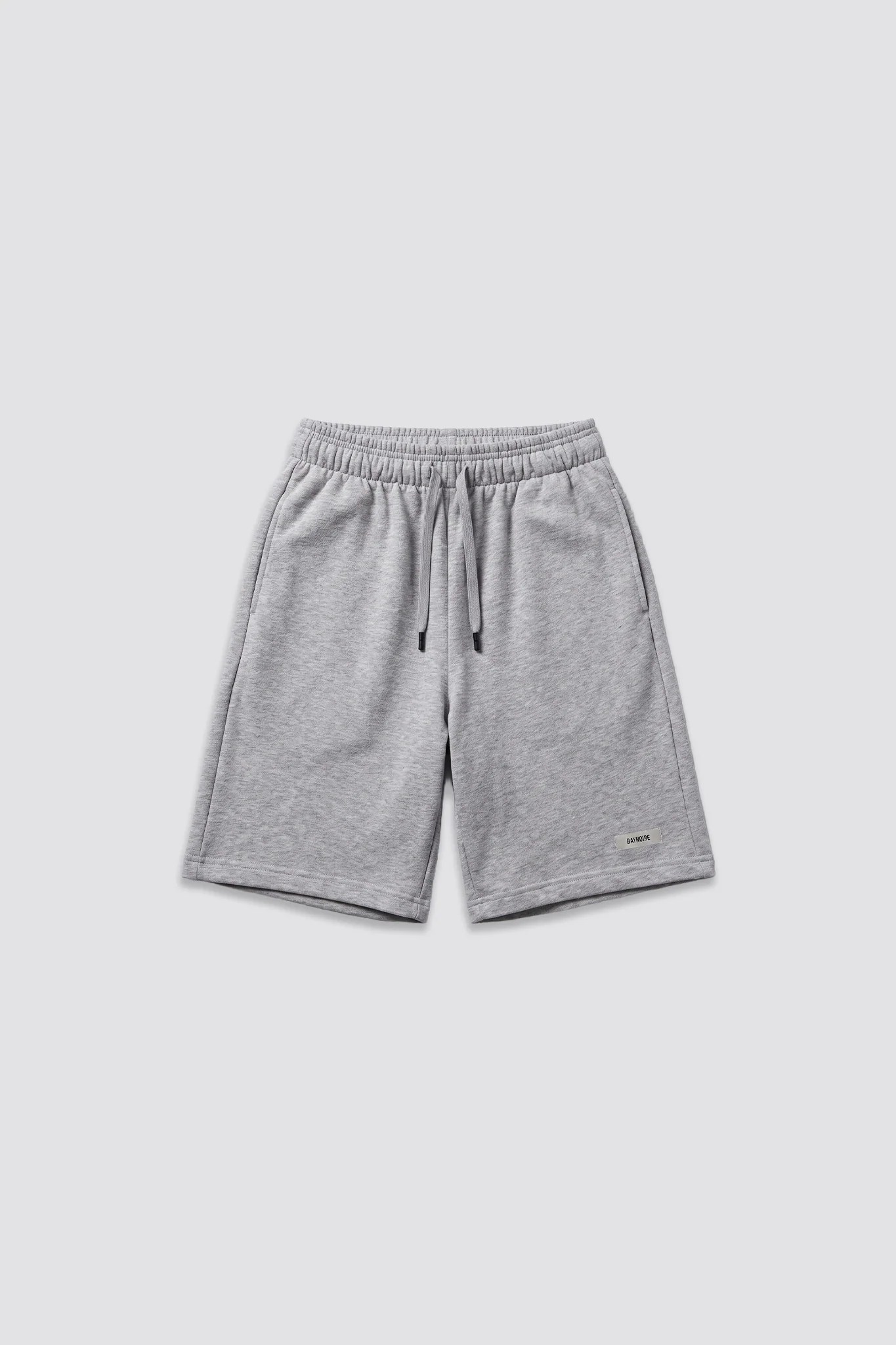 0IE Relaxed Grey Long Sweatshorts