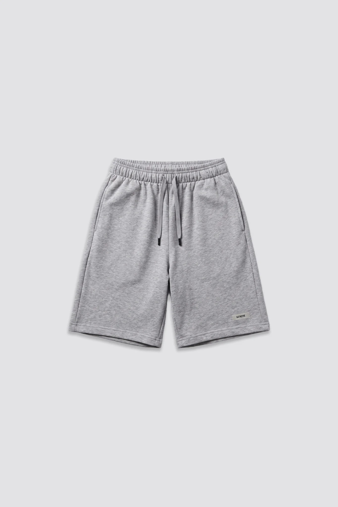 0IE Relaxed Grey Long Sweatshorts