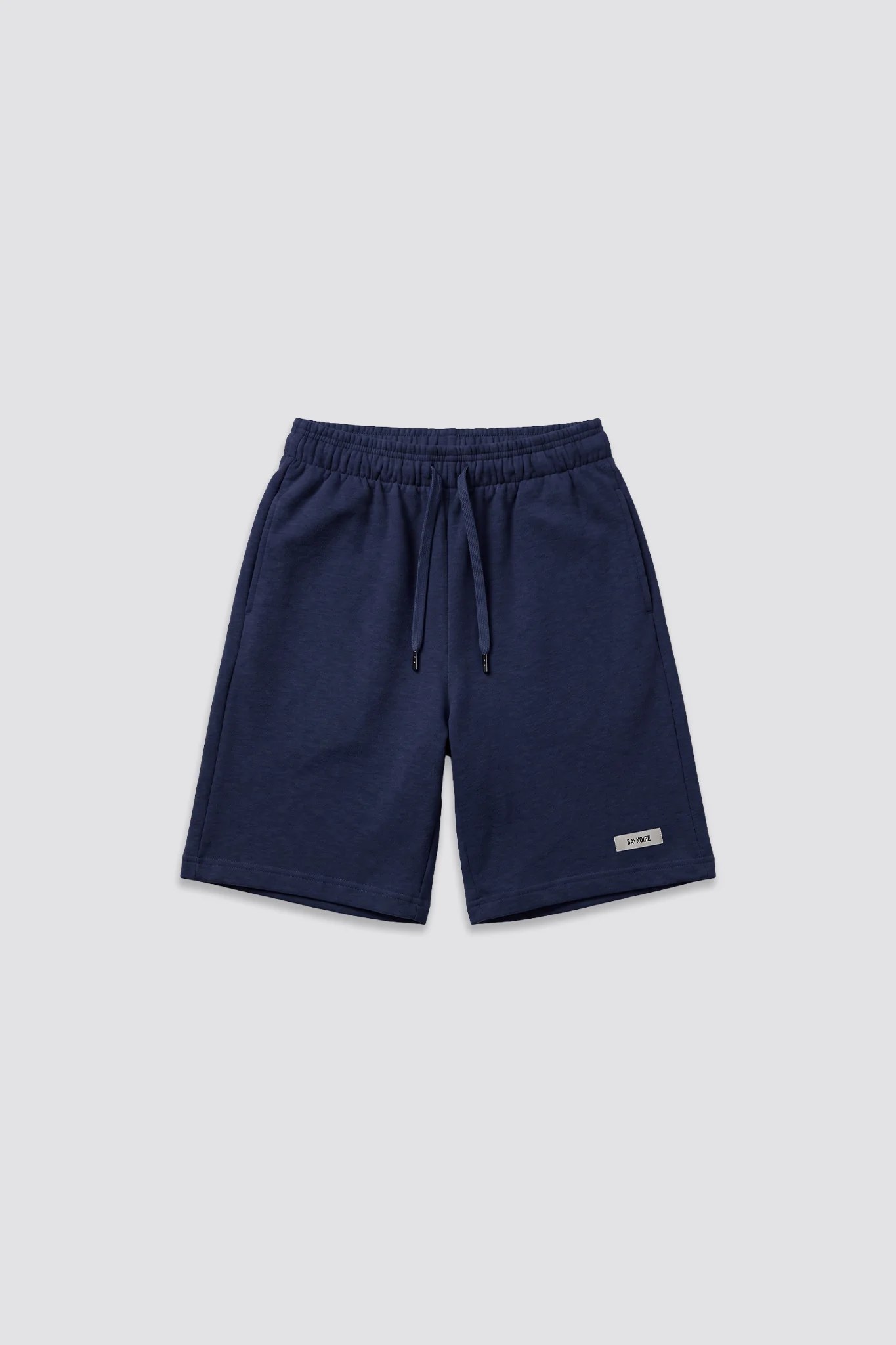 0IE Relaxed Navy Long Sweatshorts