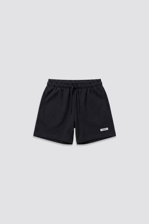 0IE Relaxed Black Short Sweatshorts