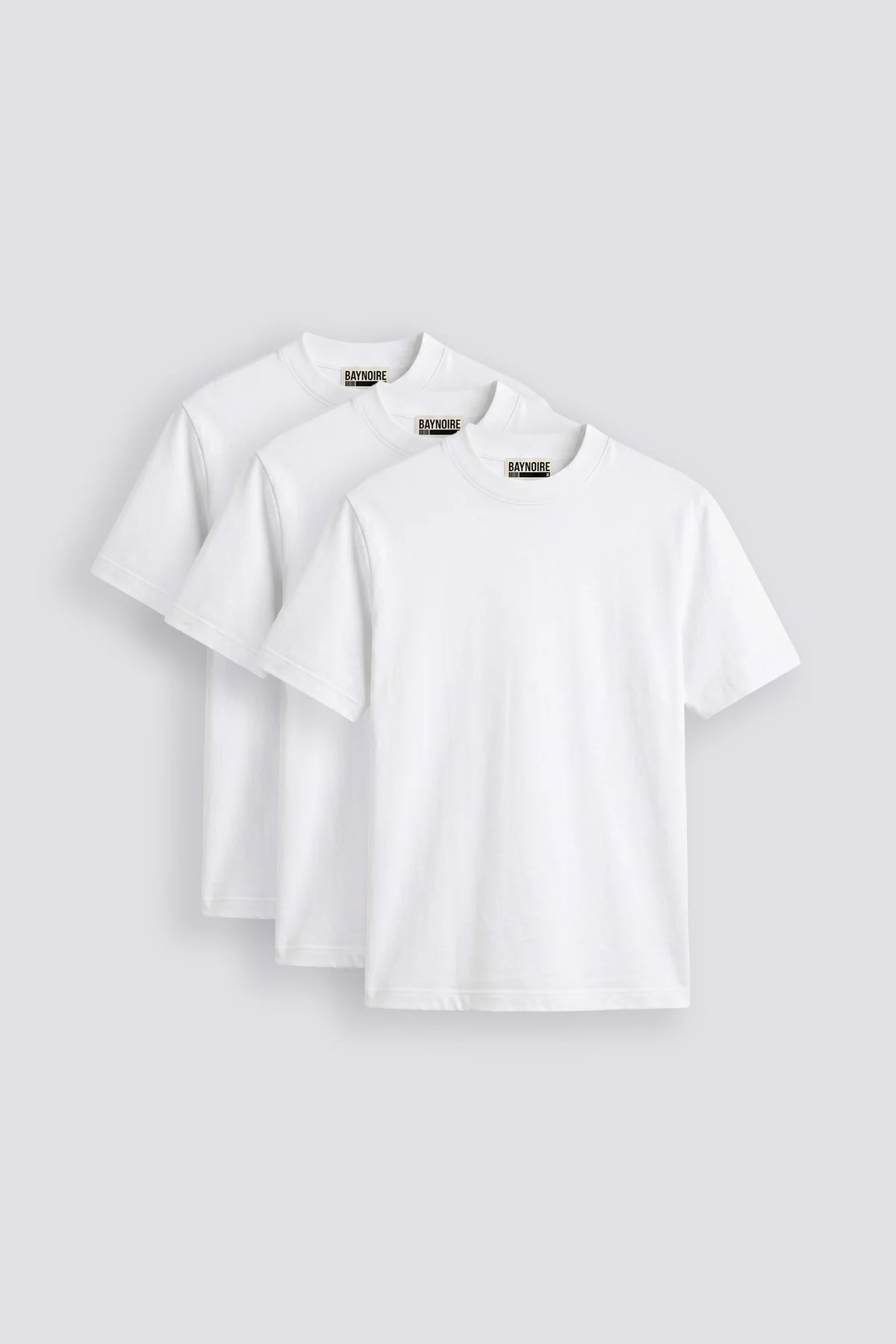 01E Regular White Pack of 3 T-shirt
