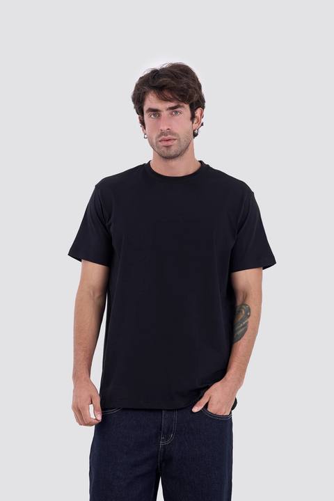 01E Regular Black Pack of 3 T-shirt