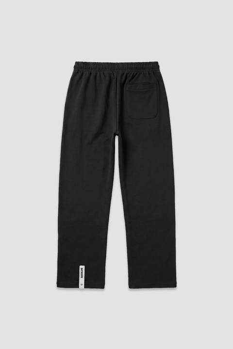01E Wide Leg Black Heavyweight Sweatpants