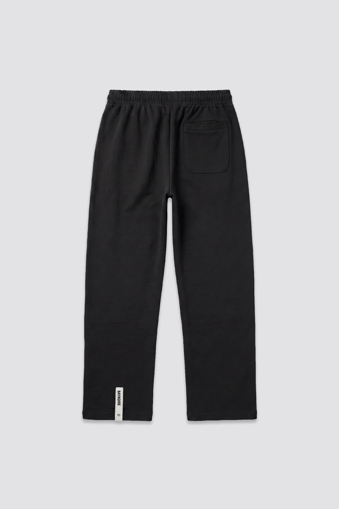 01E Wide Leg Black Heavyweight Sweatpants