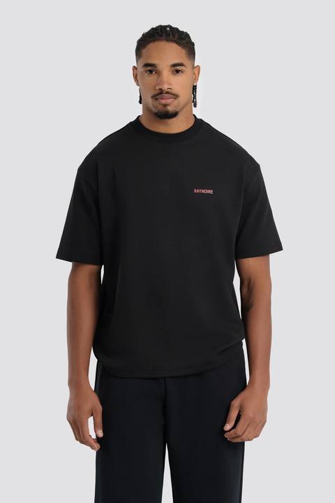 02P Oversized Black T-shirt