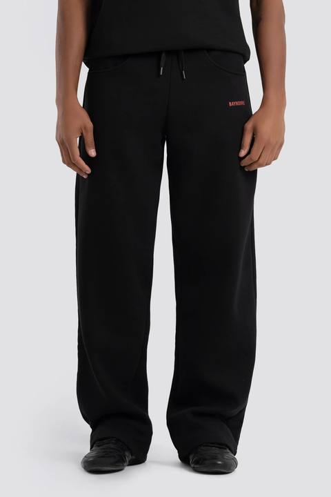 02P Oversized Black Sweatpants