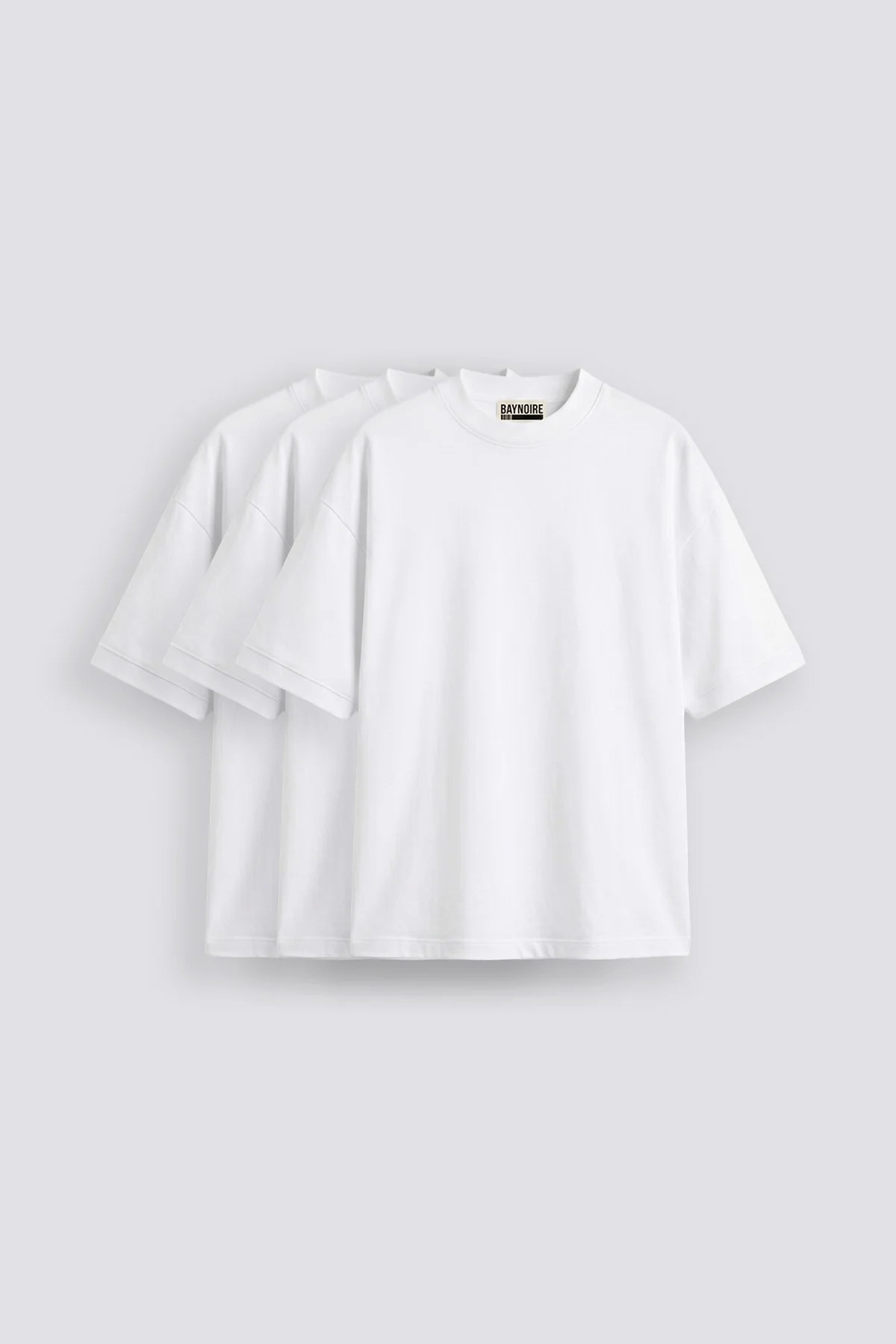 01E Oversized White Pack of 3 T-shirt