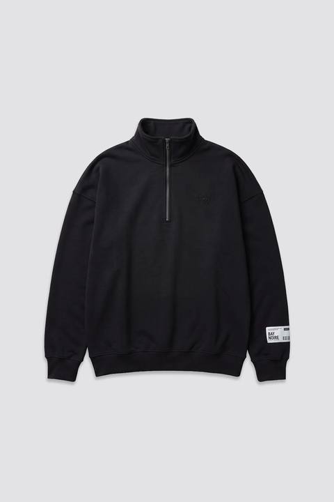 Black EX Q-Zipper Sweatshirt