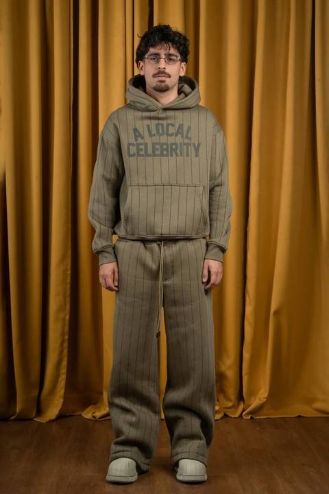 Olive BYN X ALC Striped Sweatpants