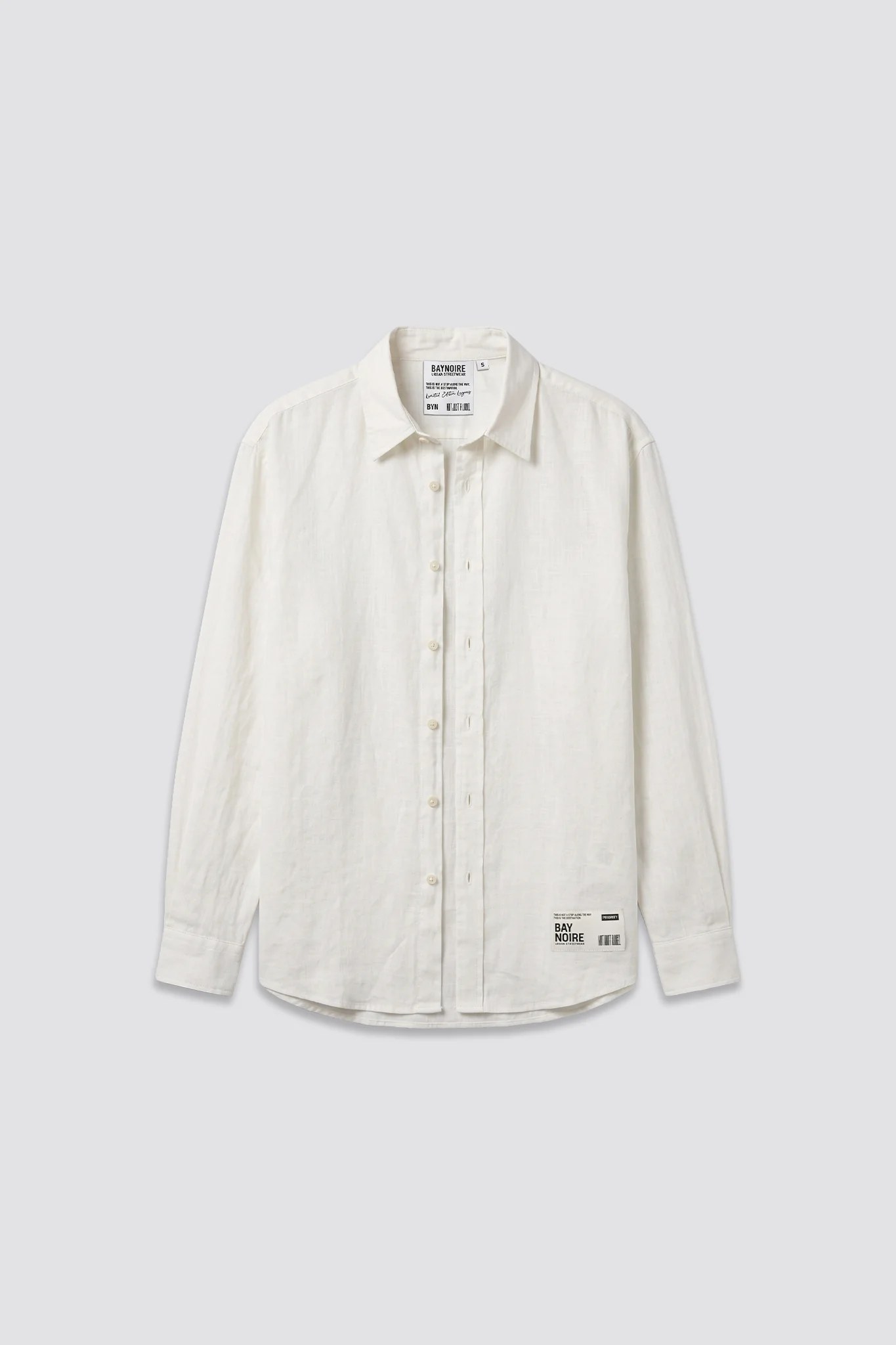 White Oversized Linen Shirt V2