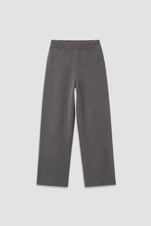 Grey Knitted BYN Emblem Pants