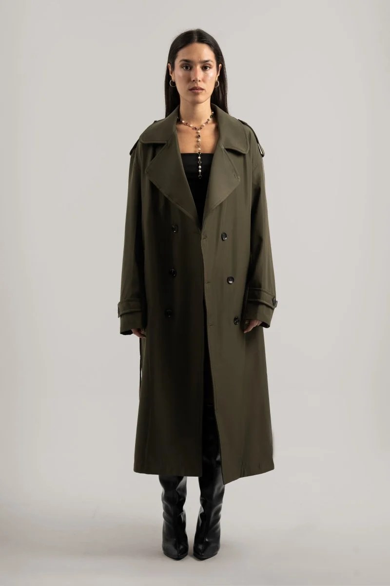 Olive Trench Coat