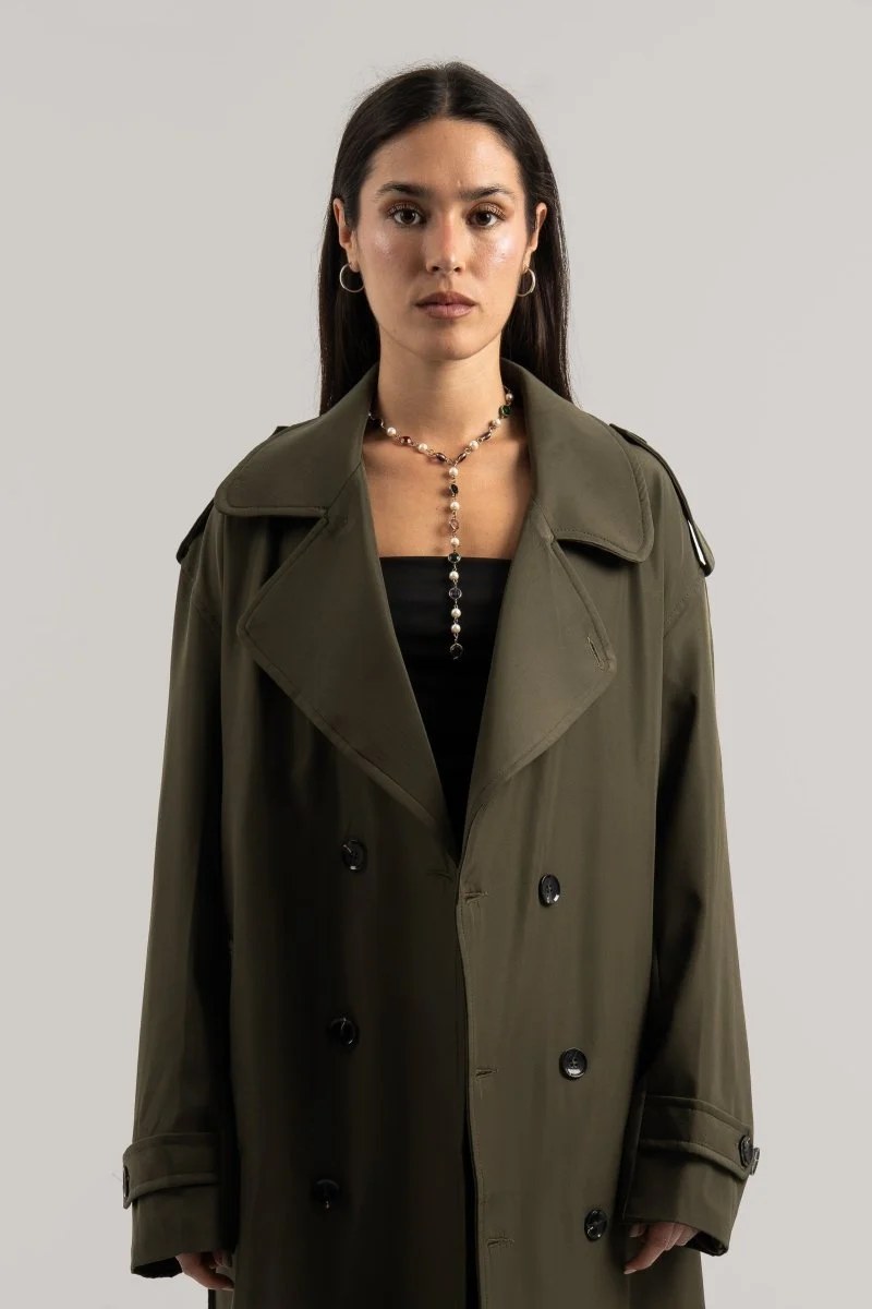 Olive Trench Coat