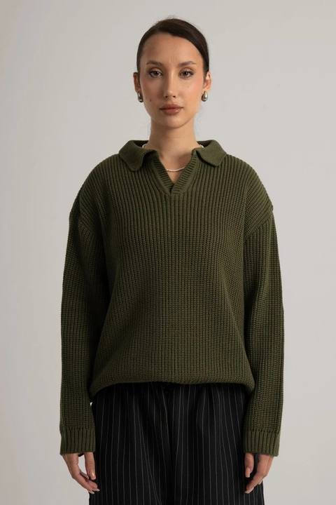 Olive Collar II Sweater