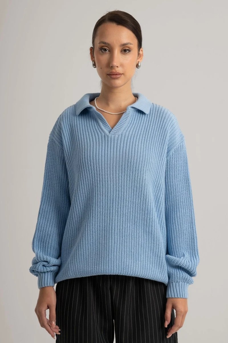 Baby Blue Collar II Sweater