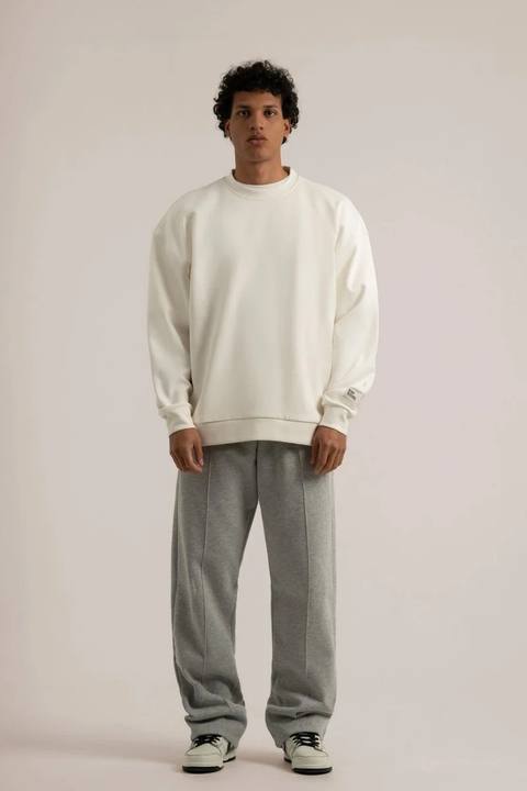 Grey Wide Leg Sweatpants V3