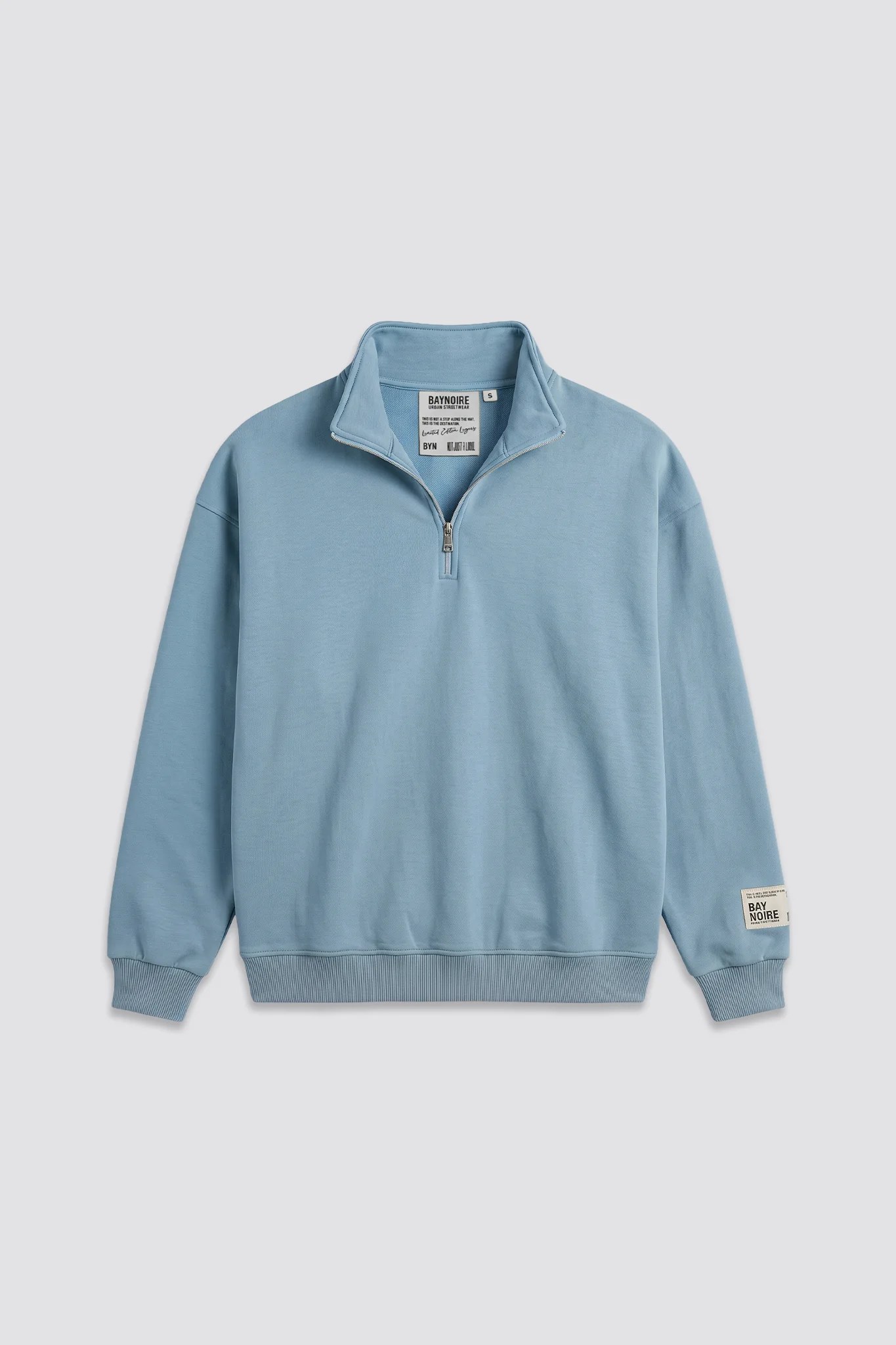 Baby Blue Q-Zipper Sweatshirt V3