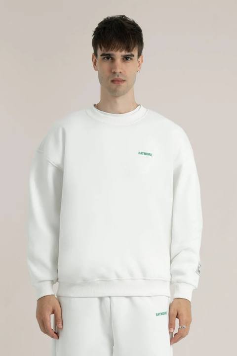 White Logo II PL Oversized Sweatshirt