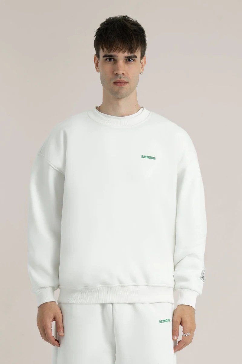 White Logo II PL Oversized Sweatshirt