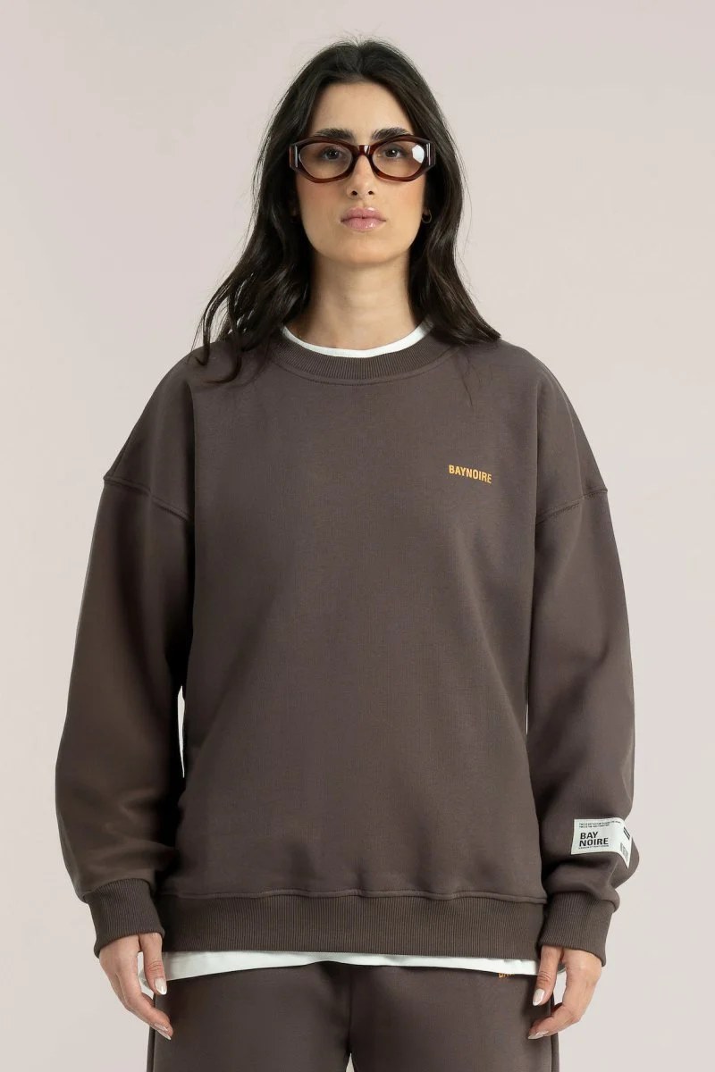 Brown Logo II PL Oversized Sweatshirt