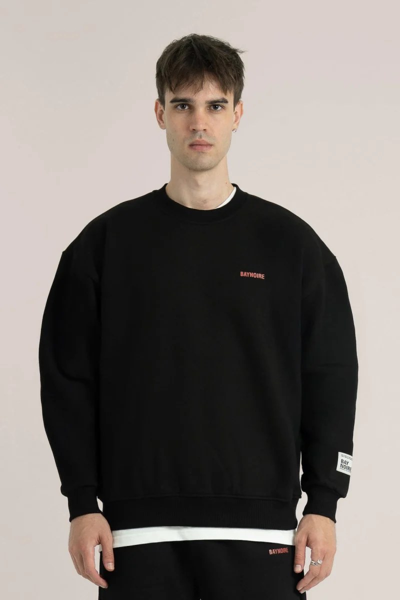 Black Logo II PL Oversized Sweatshirt