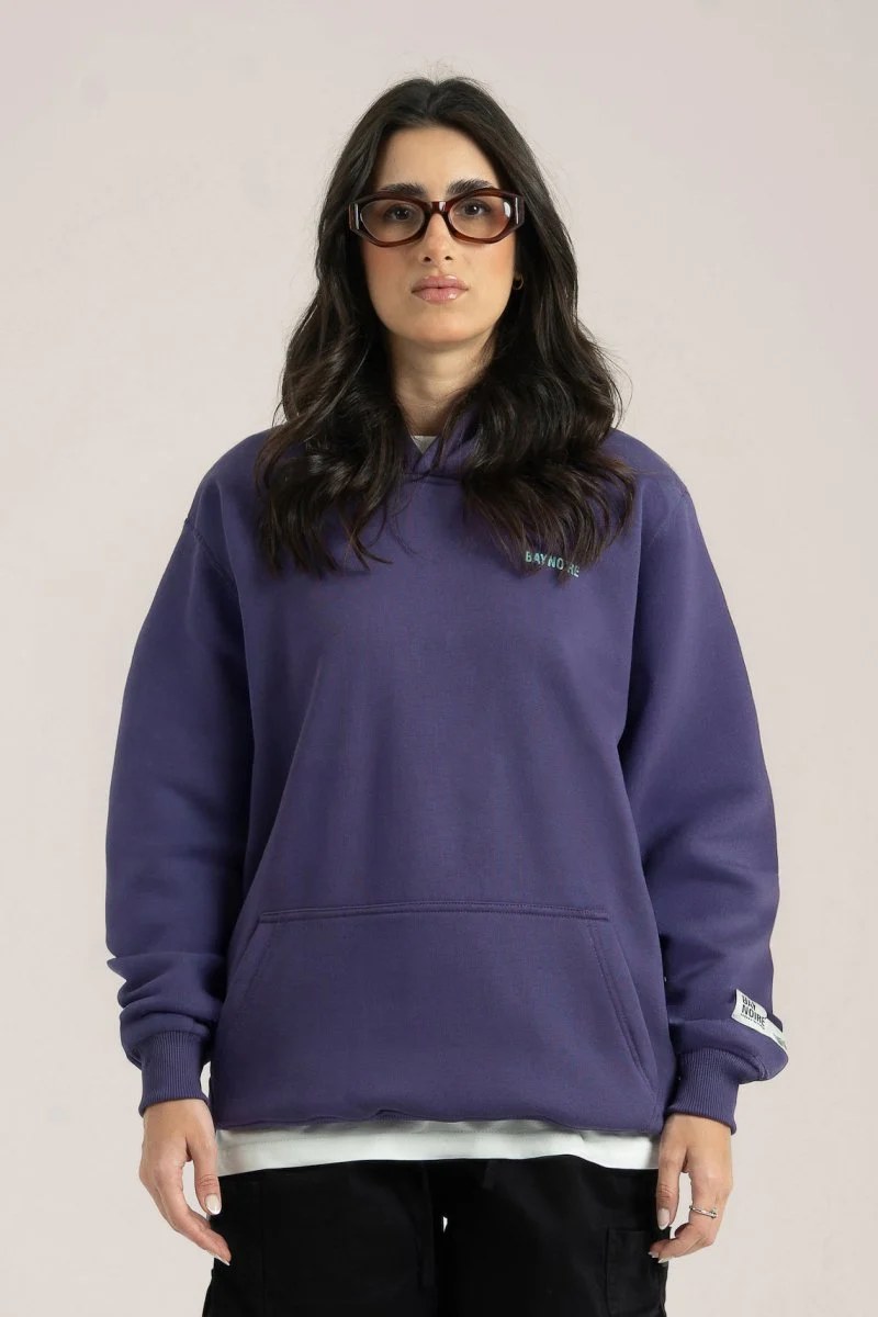 Purple Logo II PL Oversized Hoodie