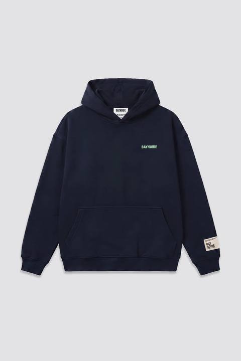Navy Logo II PL Oversized Hoodie