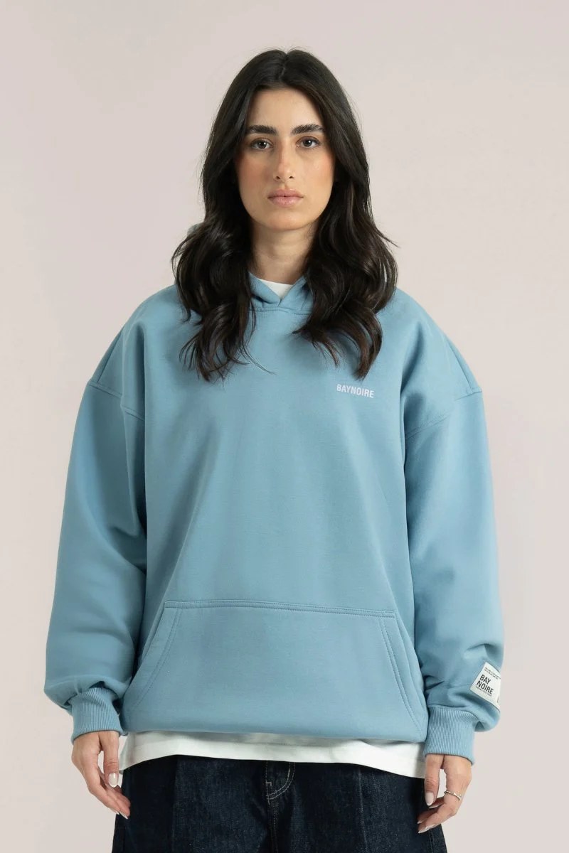 Baby Blue Logo II PL Oversized Hoodie