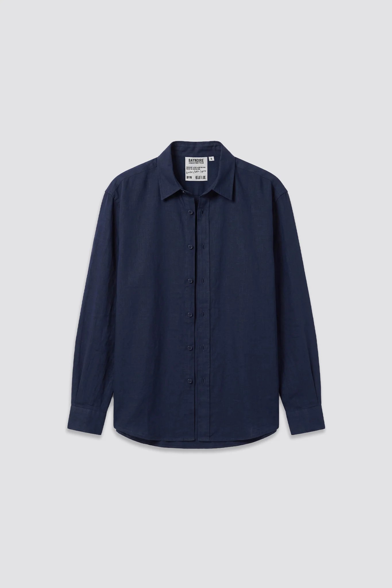 Navy C-Linen Shirt